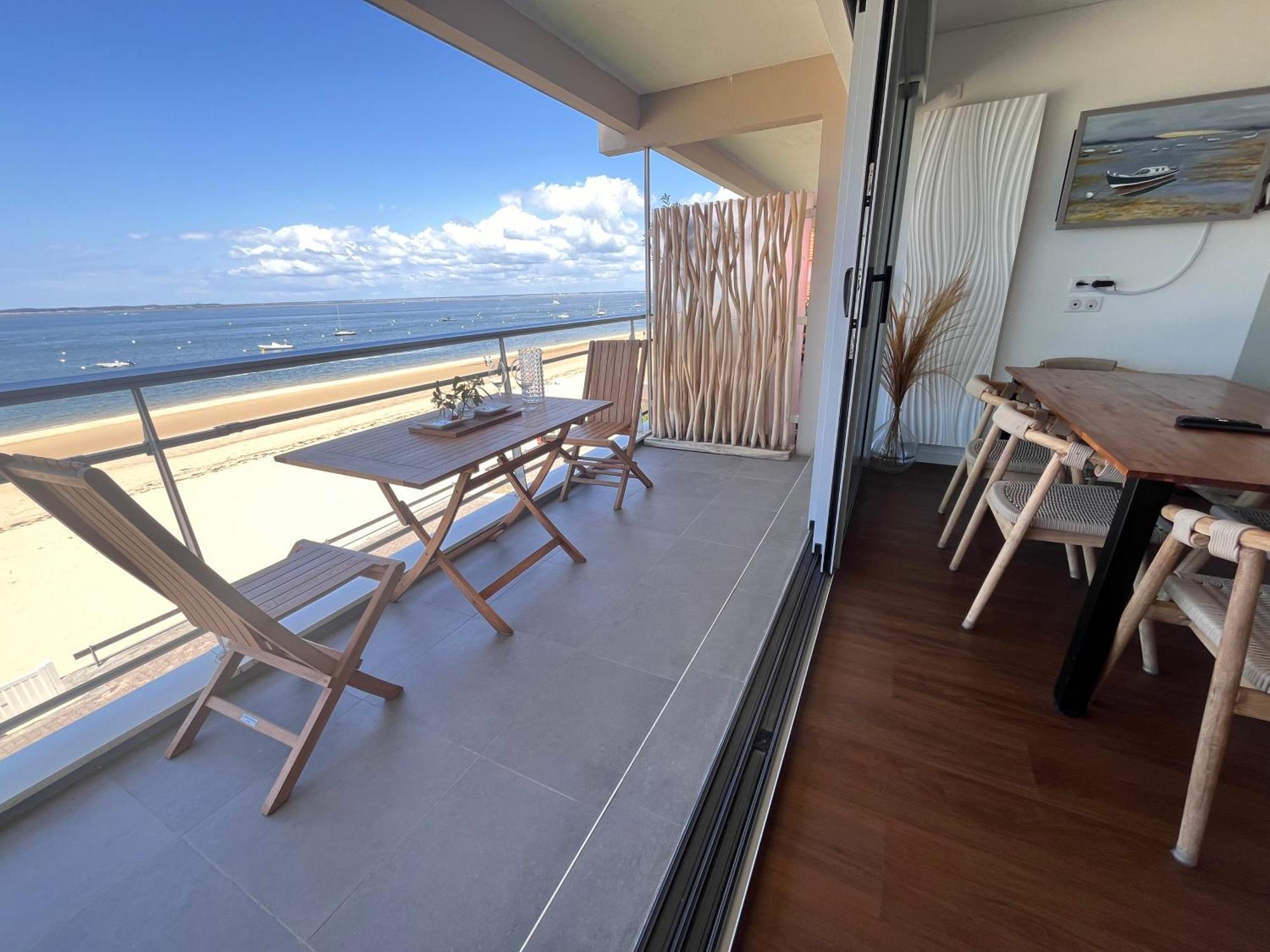 Premiere Ligne Acces Prive Et Direct A La Plage Vue Mer Arcachon Extérieur photo