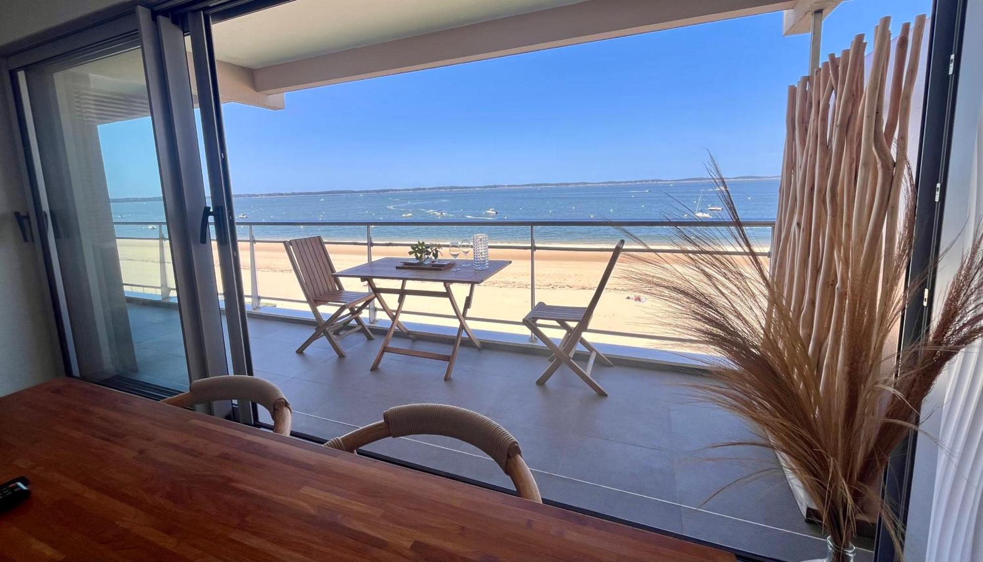 Premiere Ligne Acces Prive Et Direct A La Plage Vue Mer Arcachon Extérieur photo