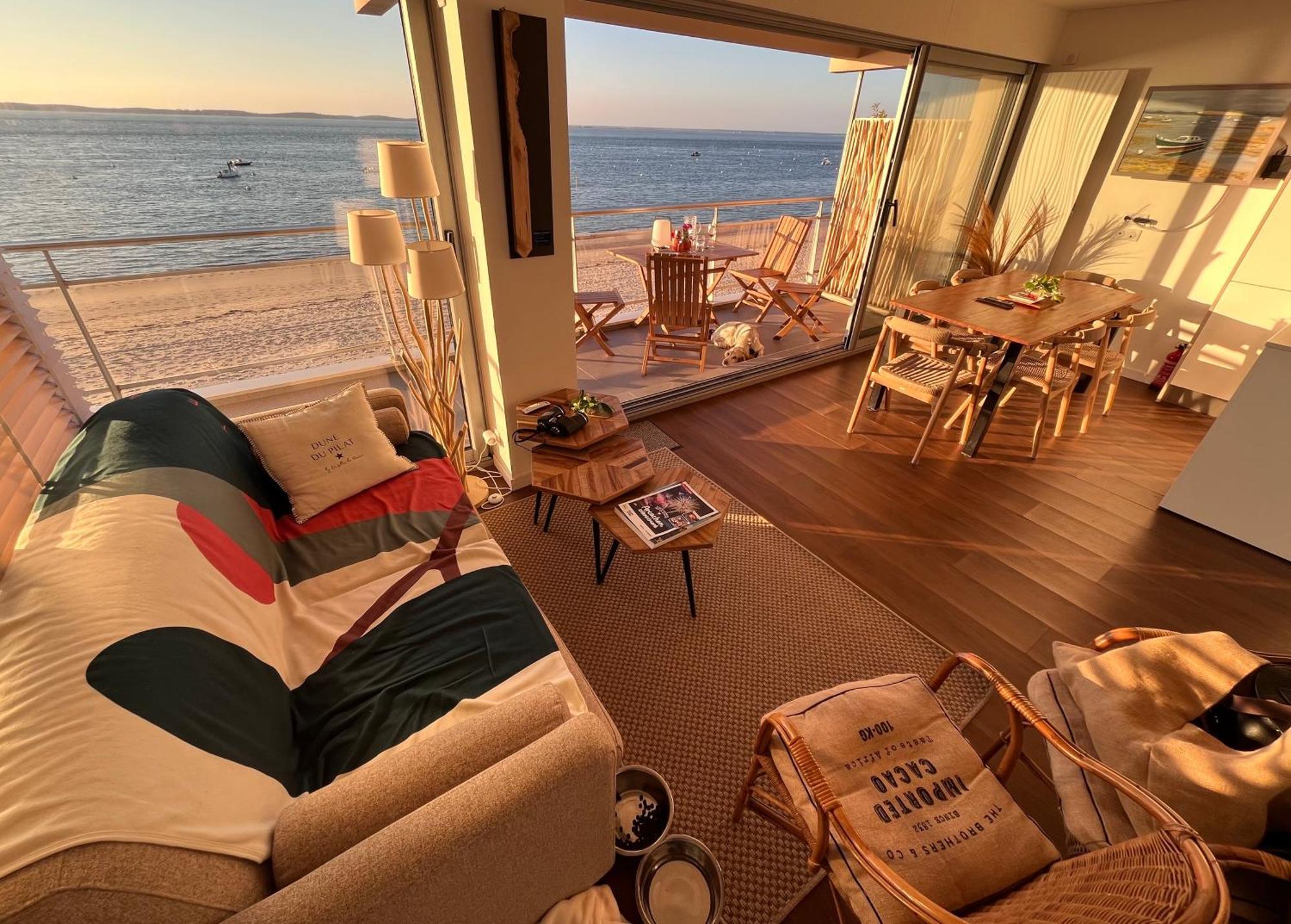 Premiere Ligne Acces Prive Et Direct A La Plage Vue Mer Arcachon Extérieur photo
